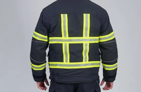 Perfectly positioned highly reflective stripes and an added channel at the lower back.